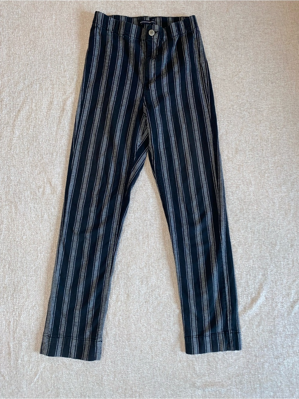 Brandy Melville Tilden 100% cotton Striped Cropped Pants- XS